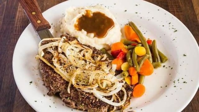 Chopped Steak with Onions.
