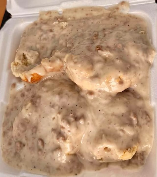 Biscuits and Sausage Gravy.