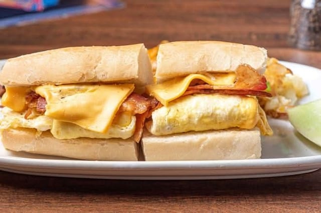 Breakfast Cuban Sandwich.